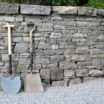 Random image: Dry stone wall flat cope